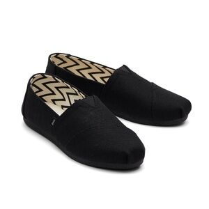 TOMS Women's, Alpargata Recycled Slip-On Solid Black 9.5